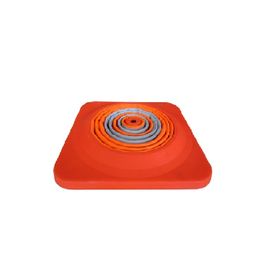 Plastic Firefighter Rescue Equipment Traffic Barrier / Red Plastic Cone