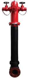 3 Way Dry Hydrant Fire Coupling Cast Iron Material 100mm Flanged Inlet